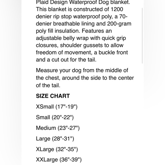 NWOT waterproof & wind proof pet blankets dog/goat/sheep/mini horse blankets - Picture 4 of 5